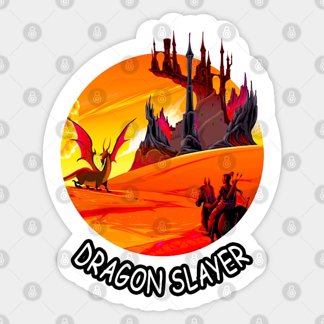 🐲 Brave Dragon Slayer Sticker by Pixoplanet